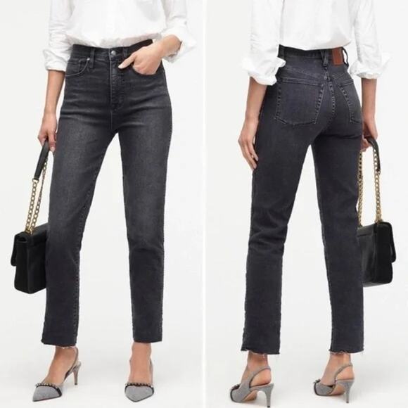 NWT J. Crew Point Sur Shoreditch Straight Leg Jean in Soft Charcoal Wash, 32 - Picture 2 of 12